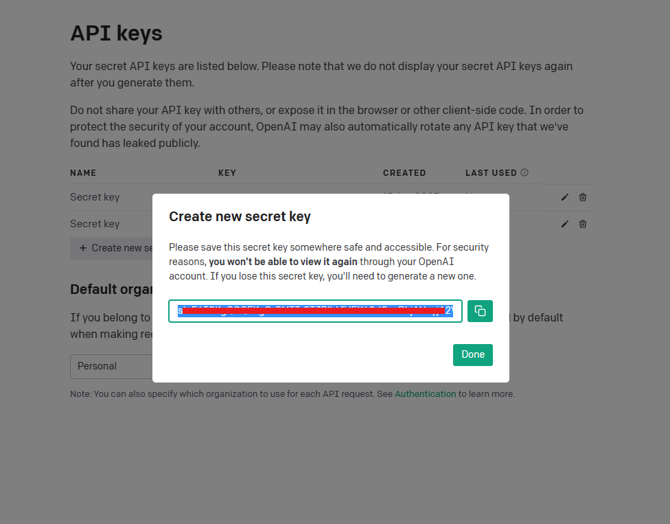 API-key