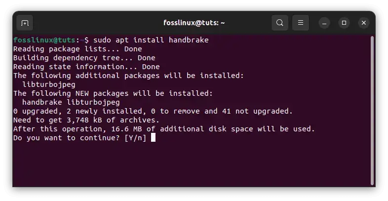 Install-Handbrake