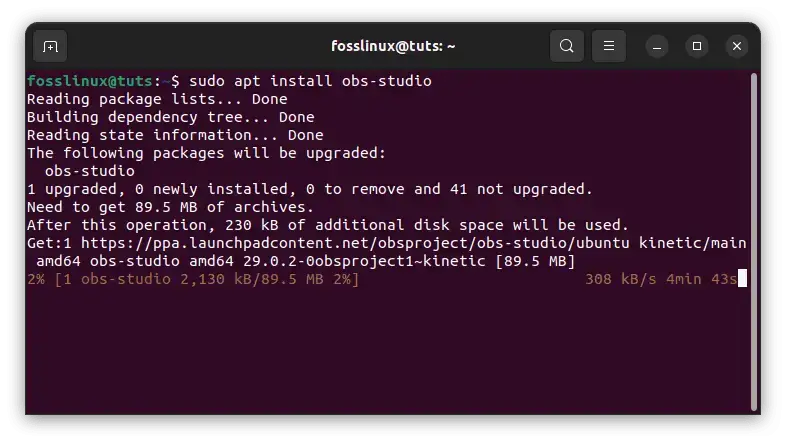 Install-OBS-studio