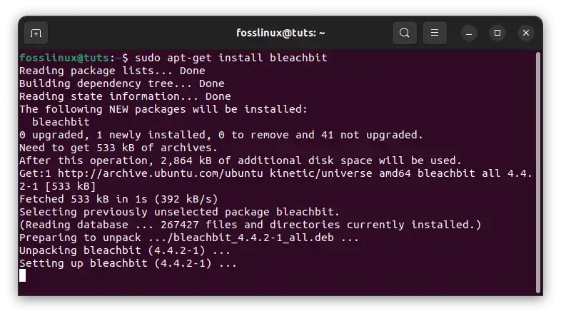 Install-bleachbit