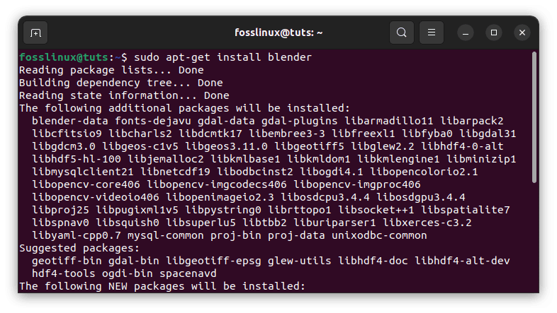 Install-blender