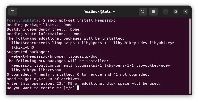 Install-keepassxc