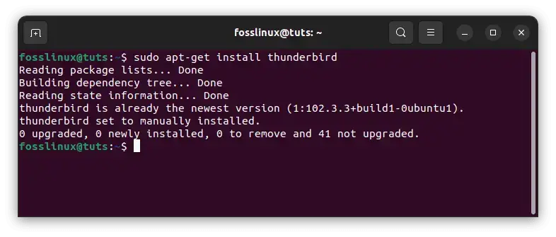 Install-thunderbird