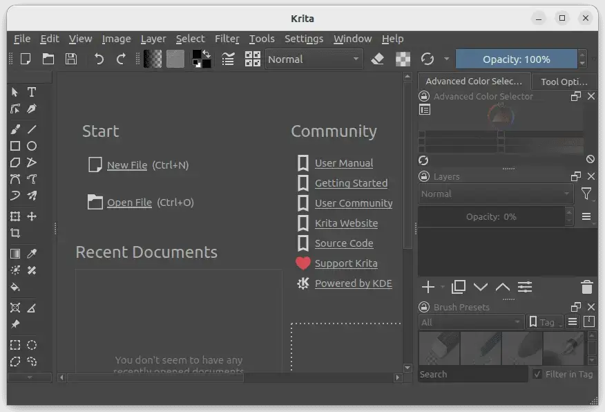 Launch-Krita