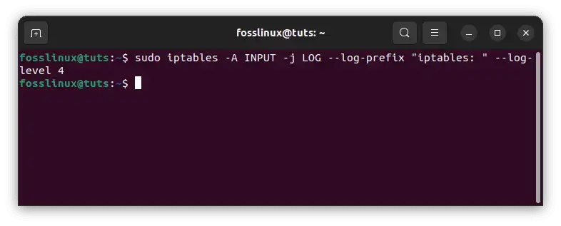 Log-all-incoming-packets