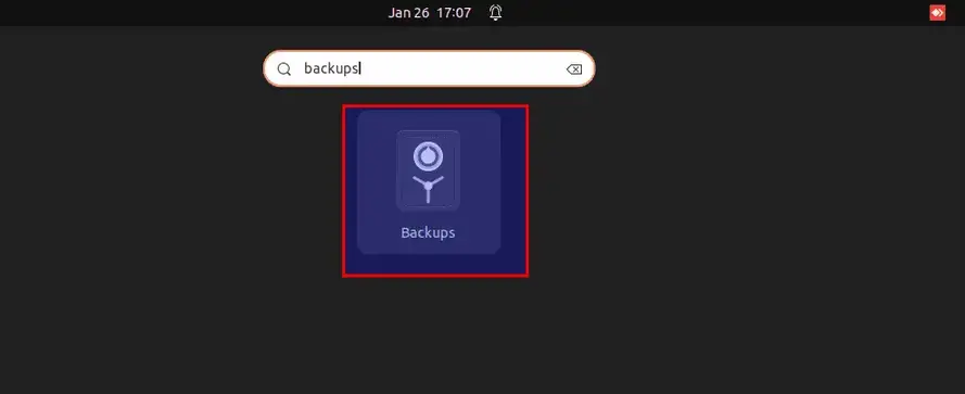 Search-for-backups