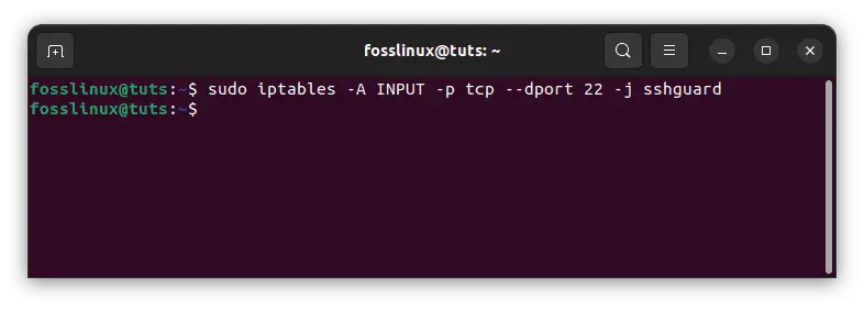Utilize-the-sshguard-chain