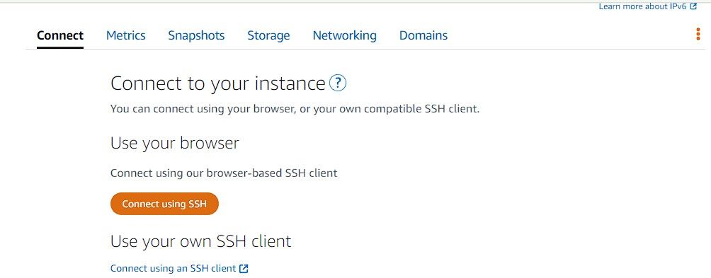 connect-to-amazon-lightsail-ssh-terminal