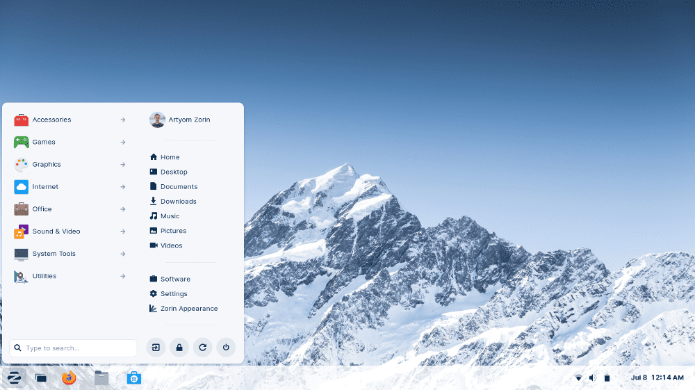 Zorin-OS-16-Default-Desktop
